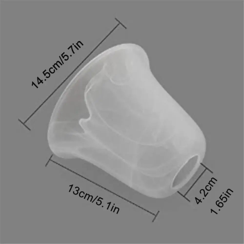 DecorBites™ Alabaster Glass Shade Bell Light Fixture Replacement Cover for Fan Chandelier Sconce