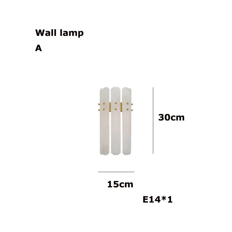 DecorBites™ Alabaster Gold Chrome Chandelier Suspension Luminaire for Living Room