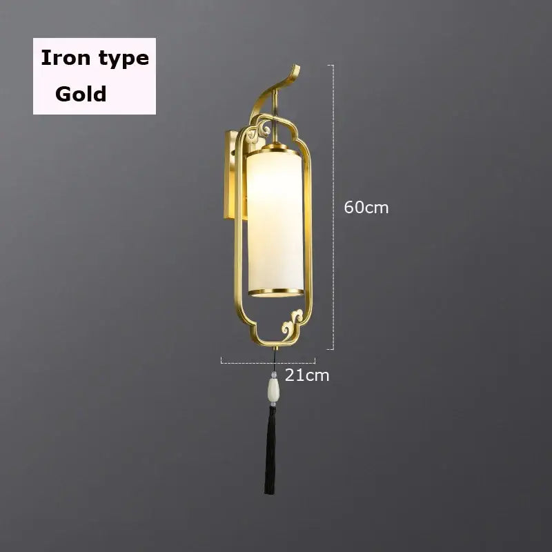 DecorBites™ All Copper Wall Lamp Glass Lamp - Living Room Bedroom Restaurant Bedside Light