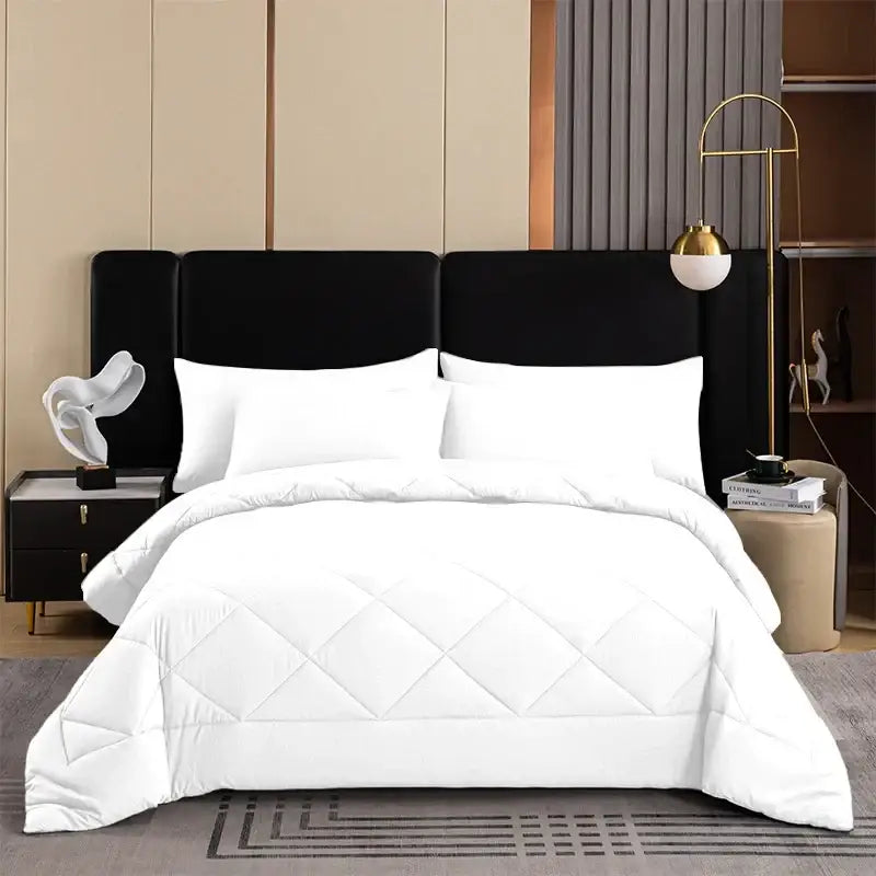 DecorBites™ All-Season Brushed Duvet Quilt, Soft & Breathable, Queen King Size Comforter