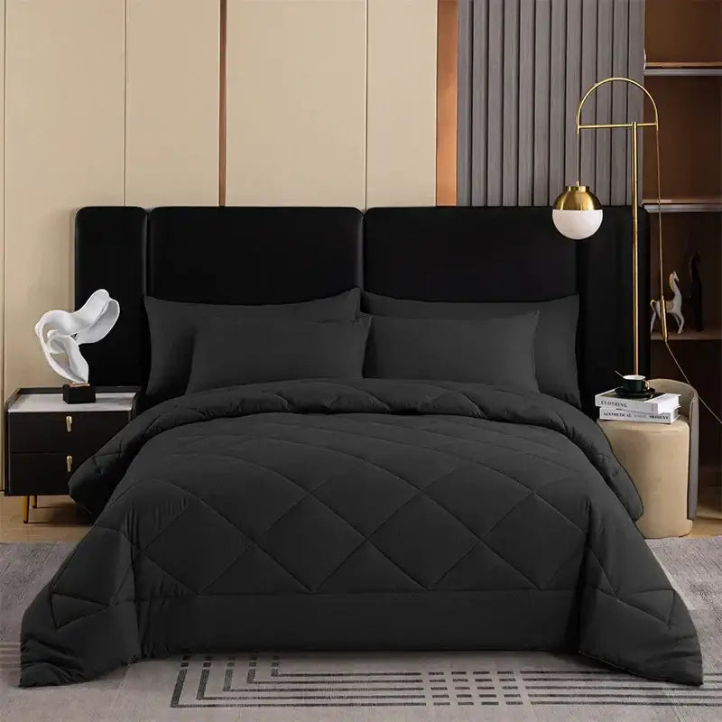 DecorBites™ All-Season Brushed Duvet Quilt, Soft & Breathable, Queen King Size Comforter