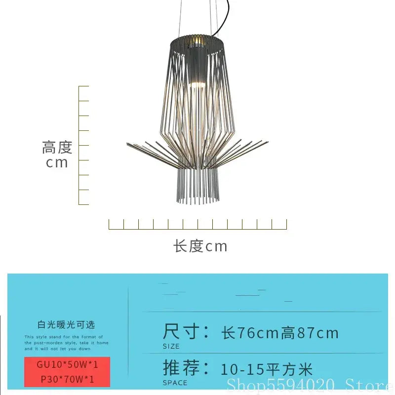 DecorBites™ Allegro Iron Pendant Lights: Designer Foscarini Luminaire for Stylish Lighting