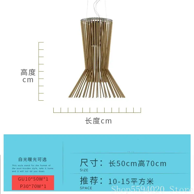 DecorBites™ Allegro Iron Pendant Lights: Designer Foscarini Luminaire for Stylish Lighting