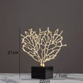 DecorBites™ Alloy Coral Crafts on Crystal Base for Stylish Desktop Decor