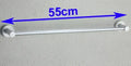 DecorBites™ Aluminium Bathroom Accessory Towel Bar Rail Holder, Anti-Rust Round Towel Rack