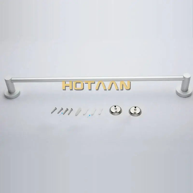 DecorBites™ Aluminium Bathroom Accessory Towel Bar Rail Holder, Anti-Rust Round Towel Rack