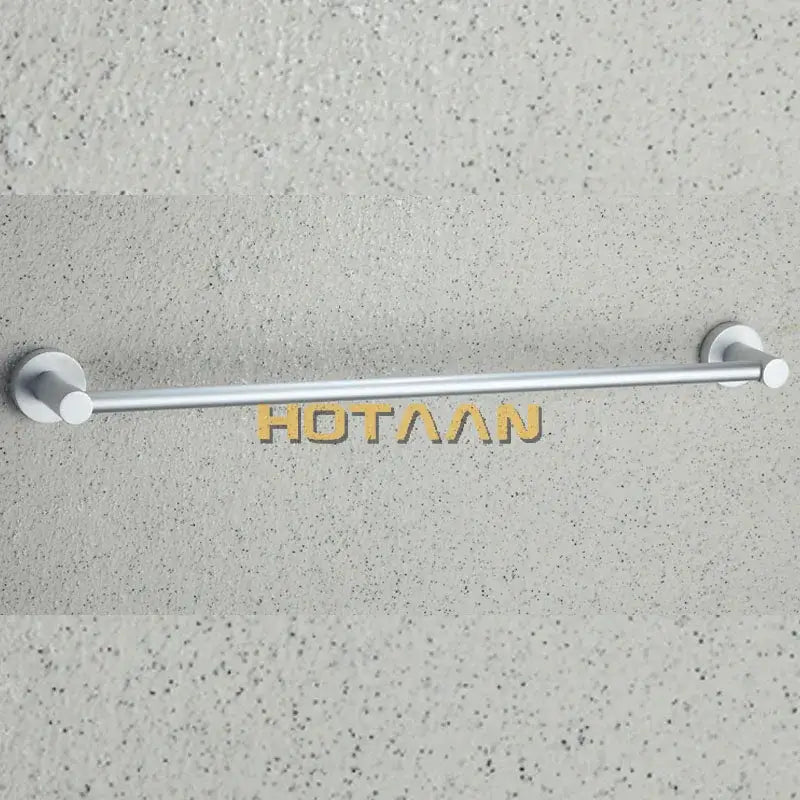 DecorBites™ Aluminium Bathroom Accessory Towel Bar Rail Holder, Anti-Rust Round Towel Rack