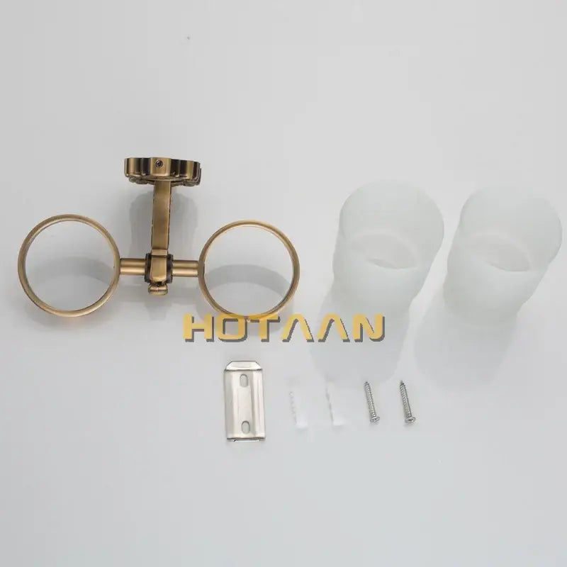 DecorBites™ Aluminium Double Tumbler Holder for Bathroom - YT-11208