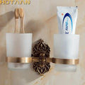 DecorBites™ Aluminium Double Tumbler Holder for Bathroom - YT-11208