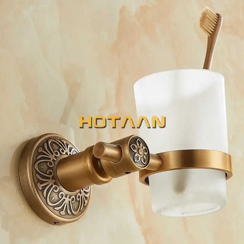 DecorBites™ Aluminium Single Tumbler Holder for Bathroom Accessories