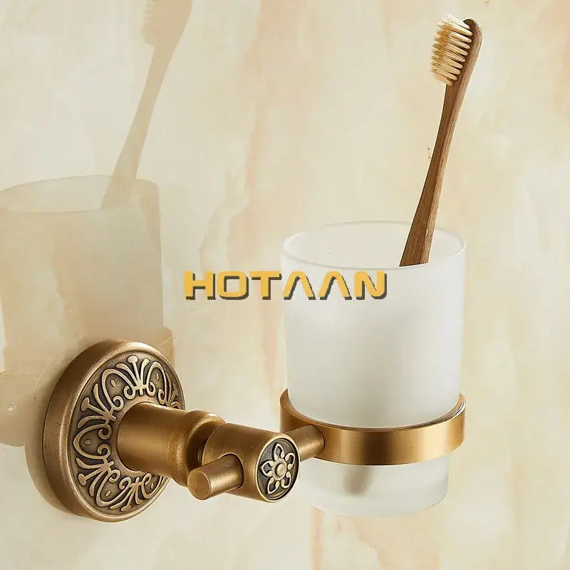 DecorBites™ Aluminium Single Tumbler Holder for Bathroom Accessories