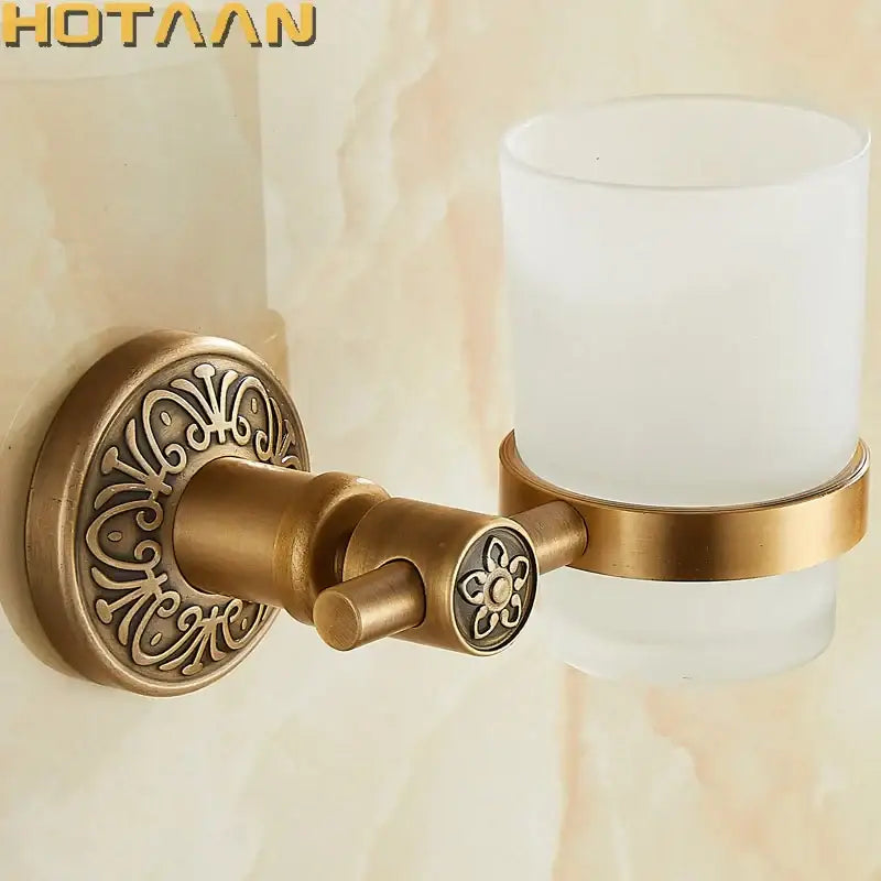DecorBites™ Aluminium Single Tumbler Holder for Bathroom Accessories