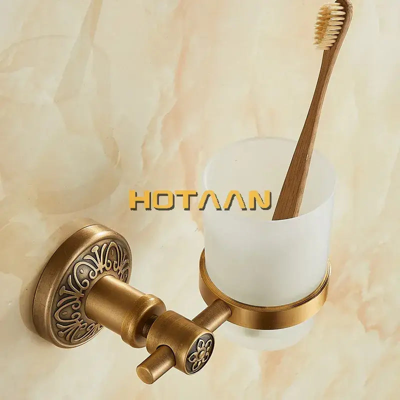 DecorBites™ Aluminium Single Tumbler Holder for Bathroom Accessories