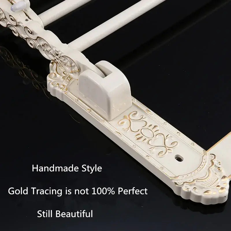 DecorBites™ Aluminum Bath Hardware Set: Shelf, Towel Rack, Paper Holder, Brush Holder, Hooks