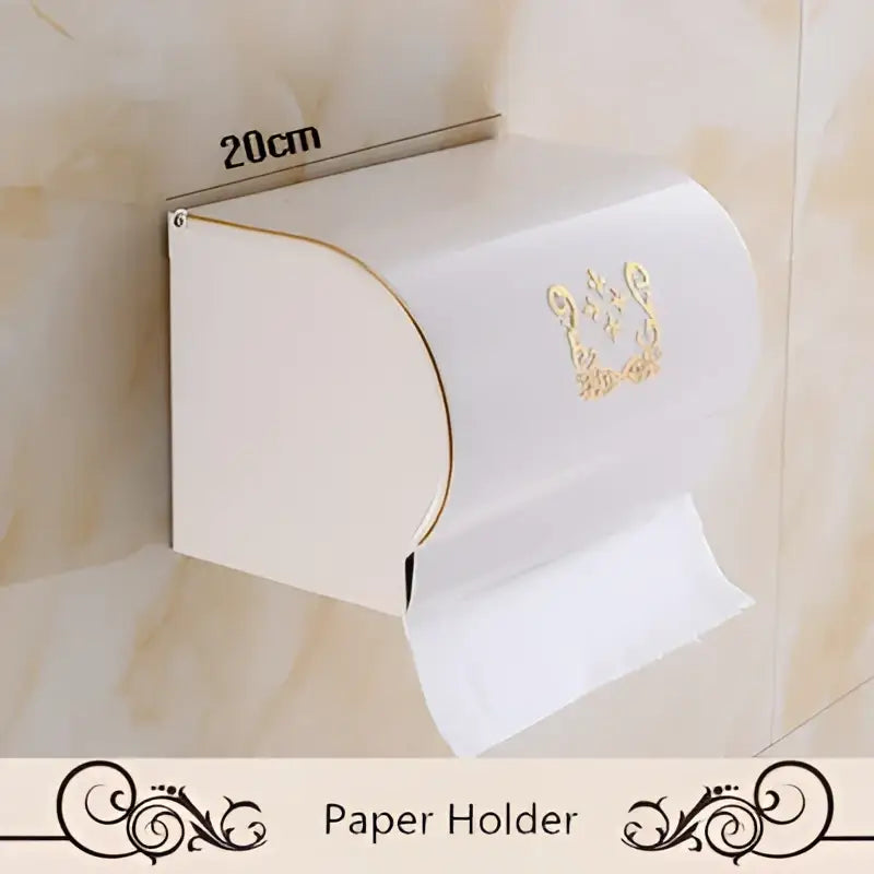 DecorBites™ Aluminum Bath Hardware Set: Shelf, Towel Rack, Paper Holder, Brush Holder, Hooks