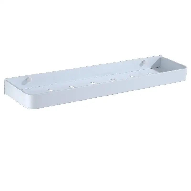 DecorBites™ Aluminum Bathroom Corner Shelf Wall Mounted 30-50CM White Kitchen Storage Holder