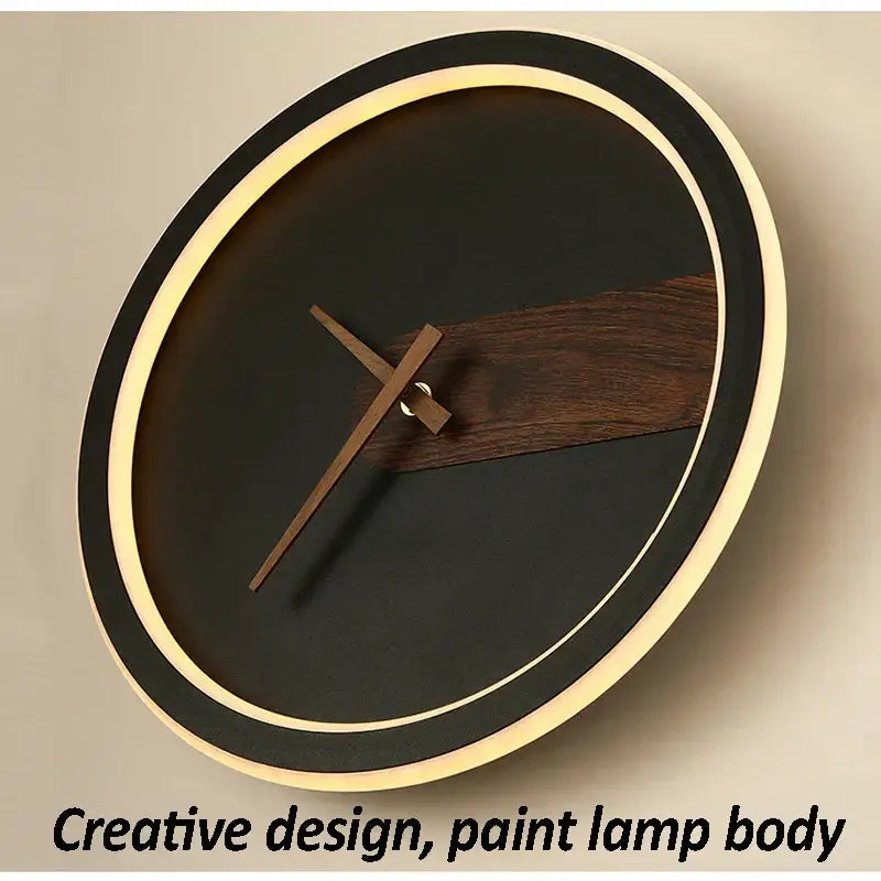 DecorBites™ Aluminum Clock Wall Lamp - Modern Led Sconce Light for Home, Hotel & Aisle