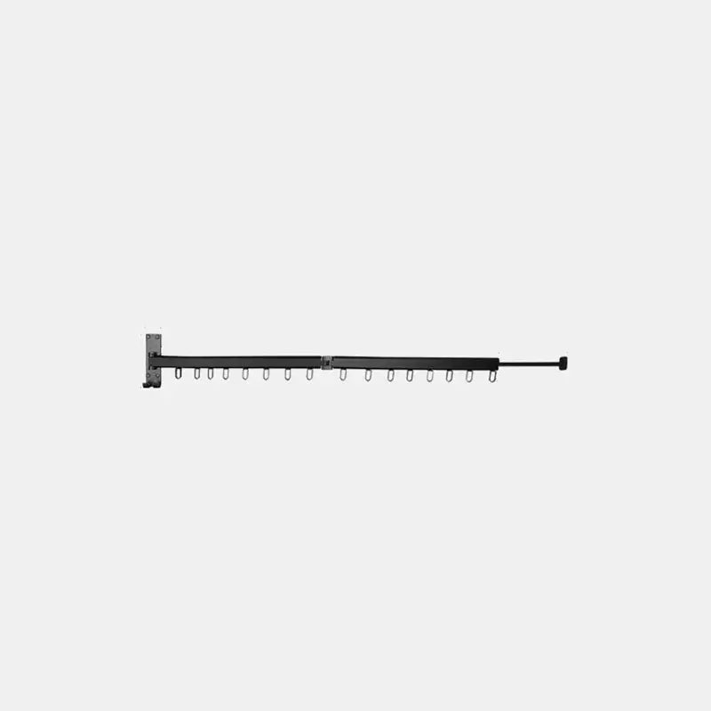 DecorBites™ Aluminum Clothing Hanger Organizer Rack Black Foldable Laundry Drying Rack