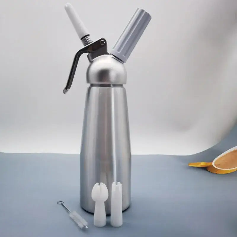DecorBites™ Aluminum Cream Gun Chantilly Siphon Dispenser Foaming Kitchen Tools +Nozzle