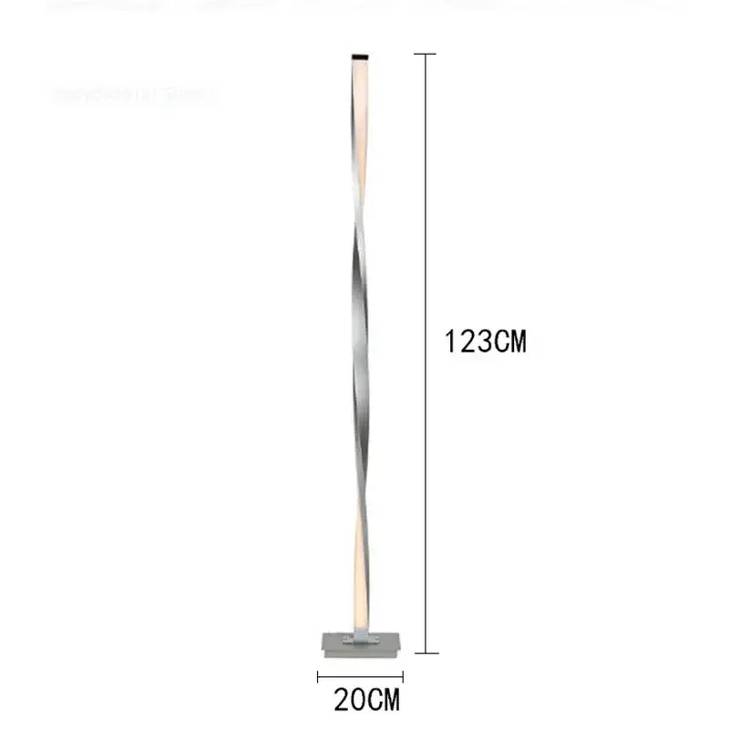 DecorBites™ Aluminum Floor Lamp: Modern Free Standing LED Dimmable Lights