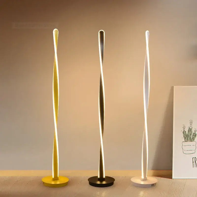 DecorBites™ Aluminum Floor Lamp: Modern Free Standing LED Dimmable Lights