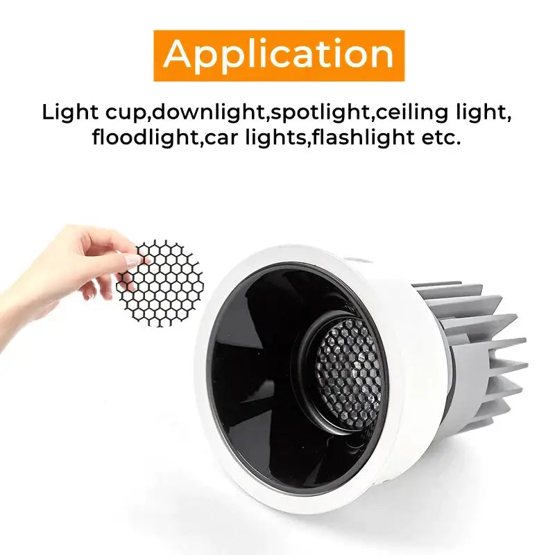 DecorBites™ Aluminum Honeycomb Downlight Grill for Spot Lighting Fixture