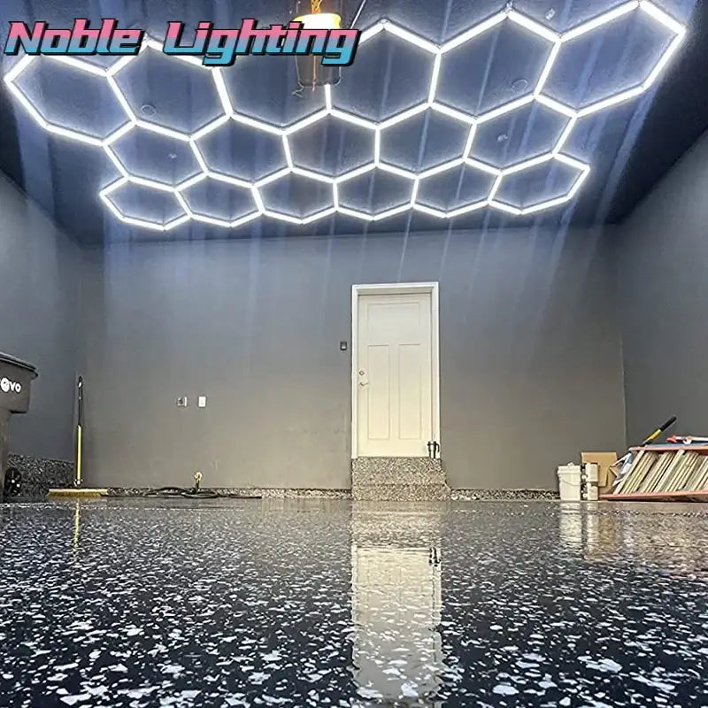 DecorBites™ Aluminum Housing Hexagon LED Light Bar Detailing Light 5X12M Honeycomb Ceiling Lamp