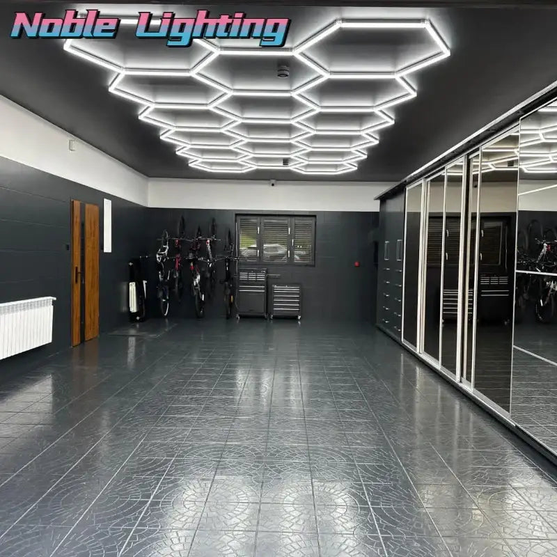 DecorBites™ Aluminum Housing Hexagon LED Light Bar Detailing Light 5X12M Honeycomb Ceiling Lamp