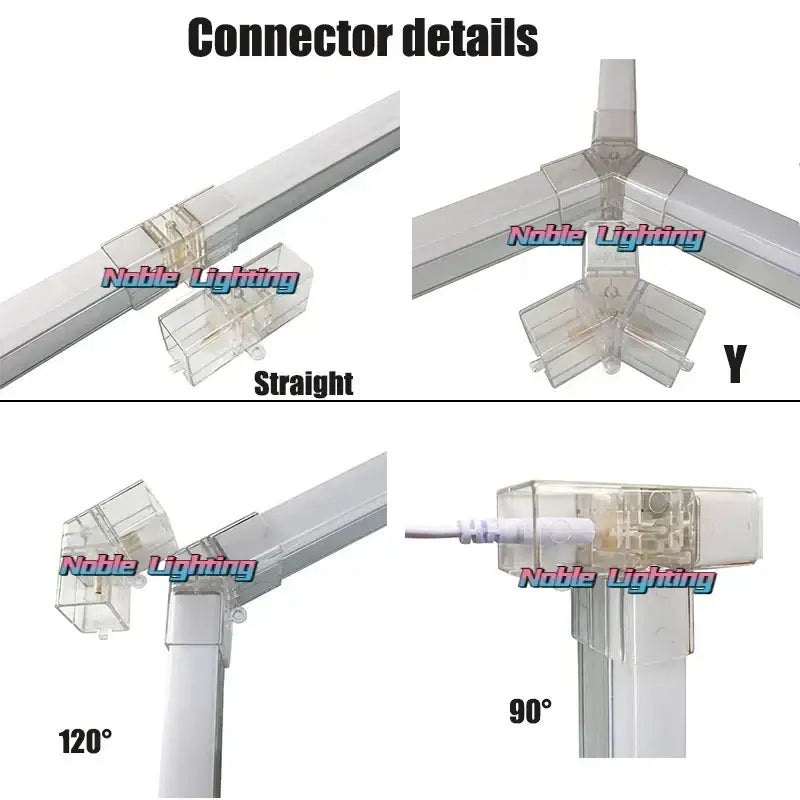 DecorBites™ Aluminum Housing Hexagon LED Light Bar Detailing Light 5X12M Honeycomb Ceiling Lamp