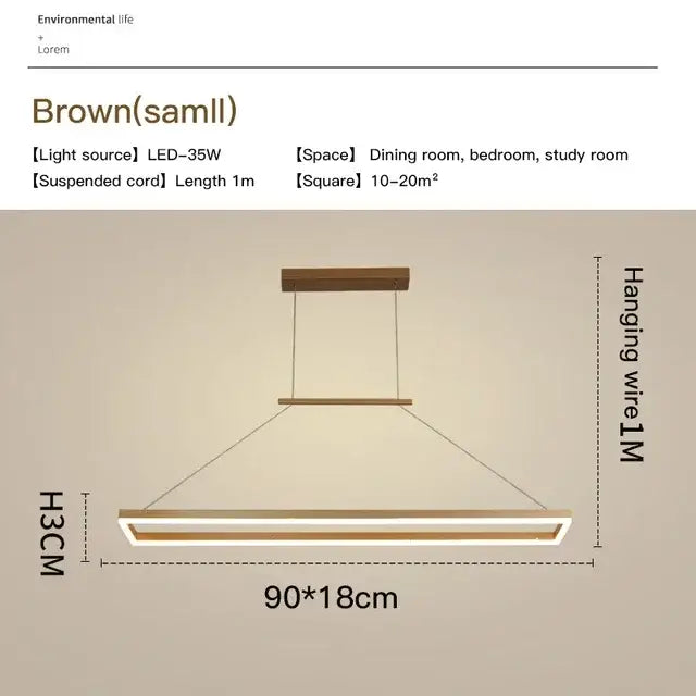 DecorBites™ Aluminum LED Ceiling Chandelier - Modern Design for Kitchen Island, Dining Table, Office, Bar
