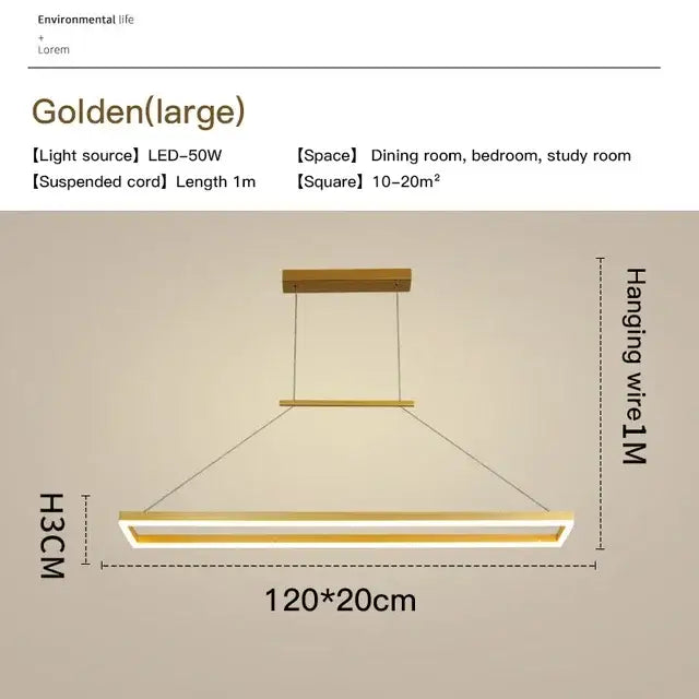 DecorBites™ Aluminum LED Ceiling Chandelier - Modern Design for Kitchen Island, Dining Table, Office, Bar