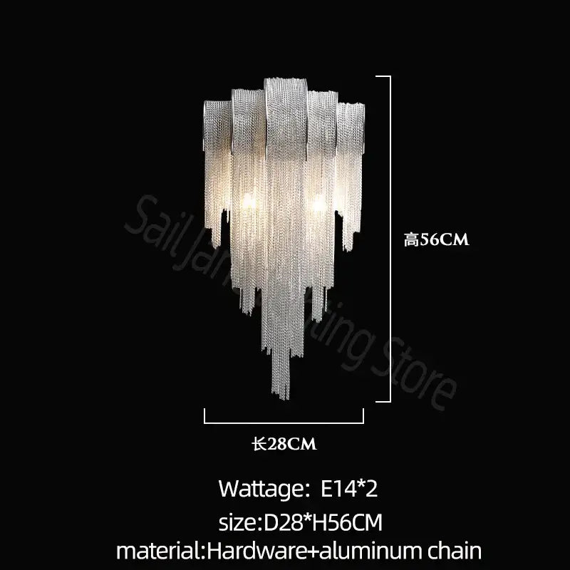 DecorBites™ Aluminum LED Chandelier for Modern Interior Decor, Living Room, Dining Room, Kitchen Island, Bedside Wall Lamp