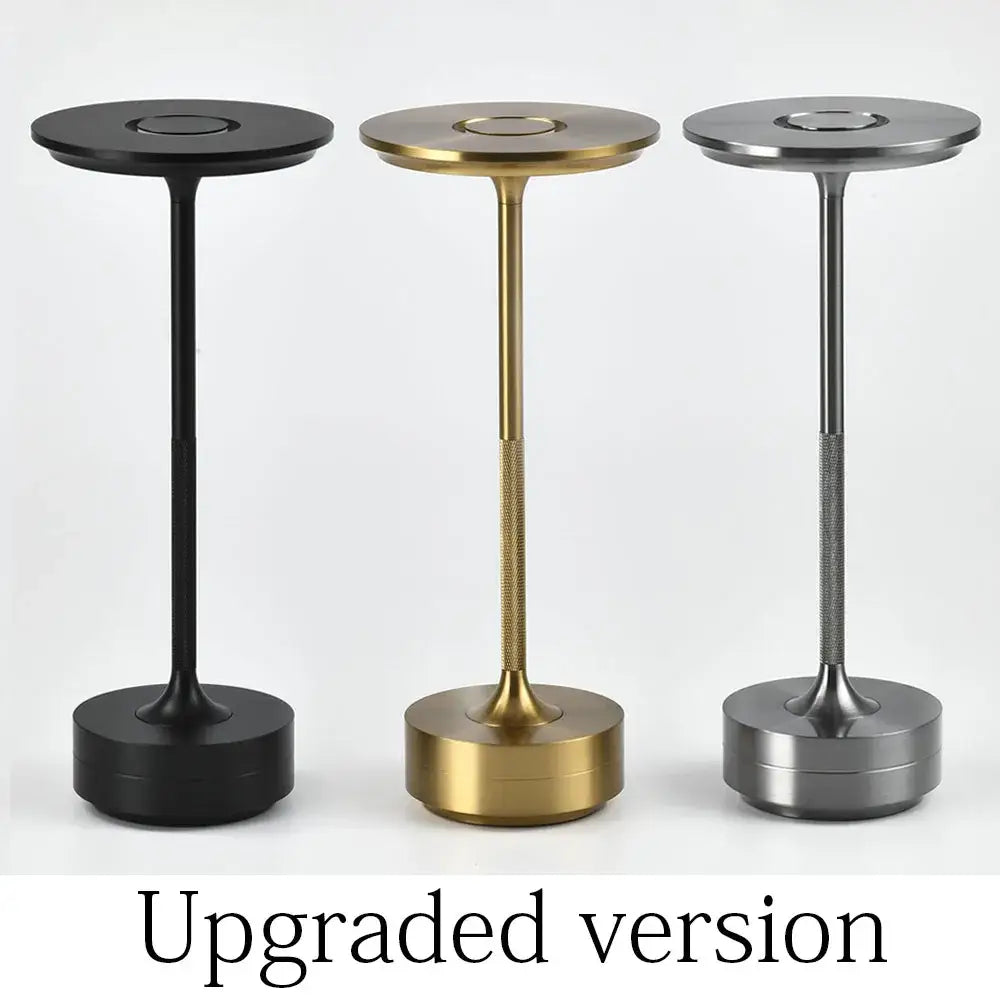 DecorBites™ Aluminum LED Desk Lamp Touch Switch Cordless Table Light for Living Room