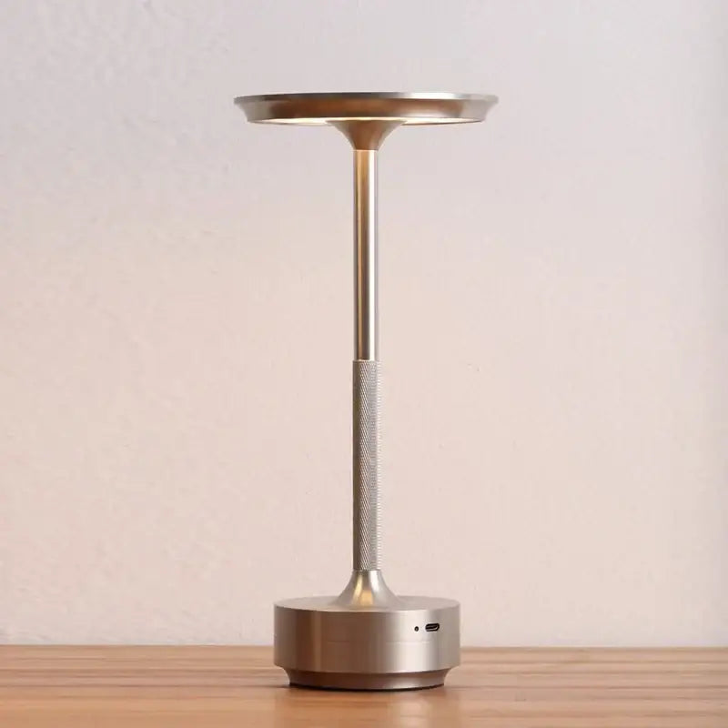 DecorBites™ Aluminum LED Desk Lamp Touch Switch Cordless Table Light for Living Room