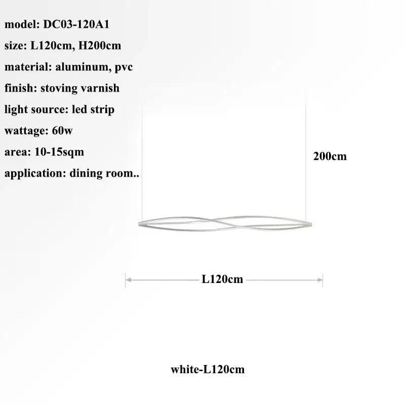 DecorBites™ Aluminum LED Pendant Lamp for Kitchen Dining Island Suspended House Lighting