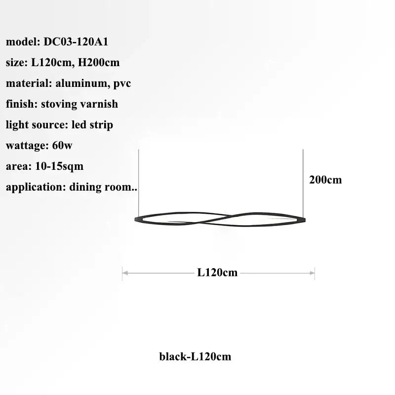 DecorBites™ Aluminum LED Pendant Lamp for Kitchen Dining Island Suspended House Lighting