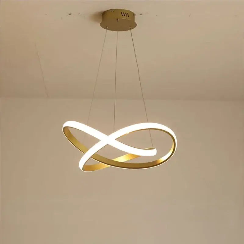 DecorBites™ Aluminum Line Pendant Light: Modern Creative Dining Room Ceiling Lamp