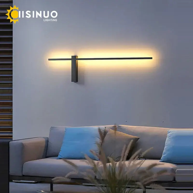 مصباح حائط خارجي من الألومنيوم DecorBites™، مقاوم للماء بمعيار IP54، تركيبات إضاءة للشرفة والفناء