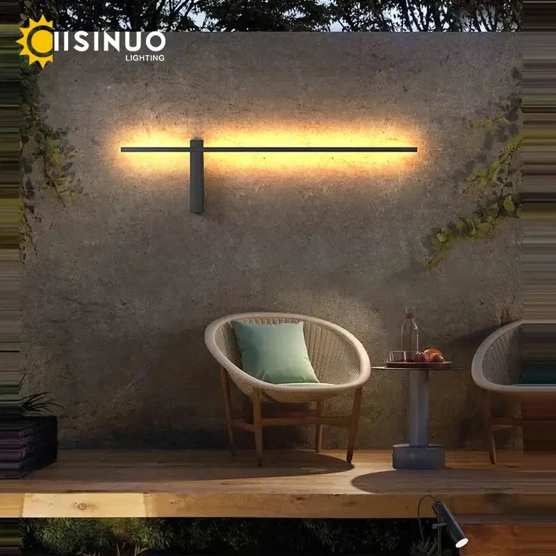 مصباح حائط خارجي من الألومنيوم DecorBites™، مقاوم للماء بمعيار IP54، تركيبات إضاءة للشرفة والفناء