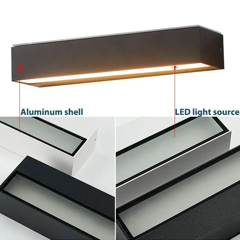 DecorBites™ Aluminum Outdoor Wall Sconces - Waterproof Exterior Light for House, Patio, Garage