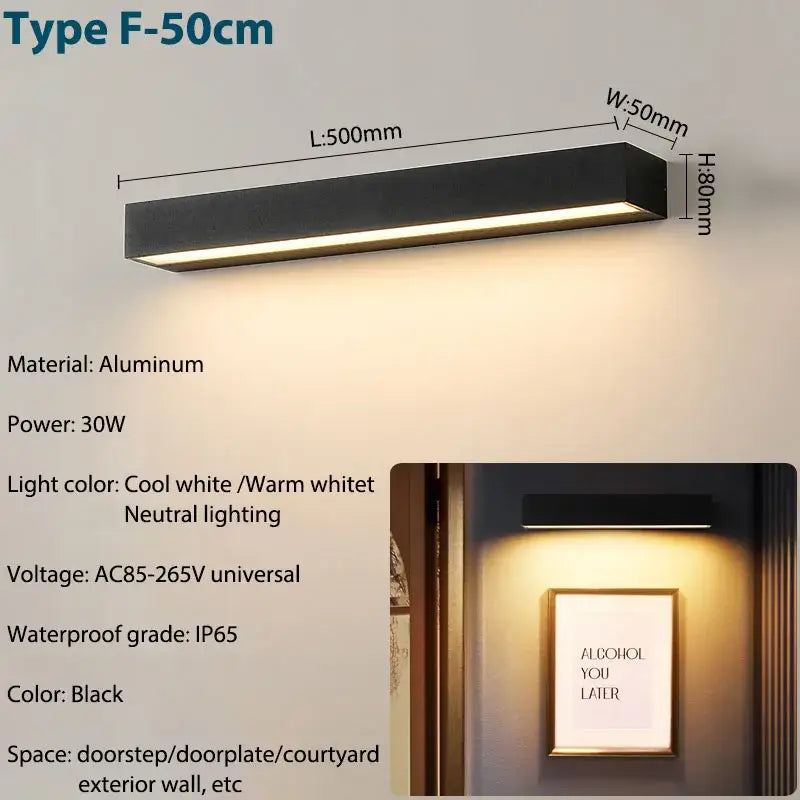 DecorBites™ Aluminum Outdoor Wall Sconces - Waterproof Exterior Light for House, Patio, Garage
