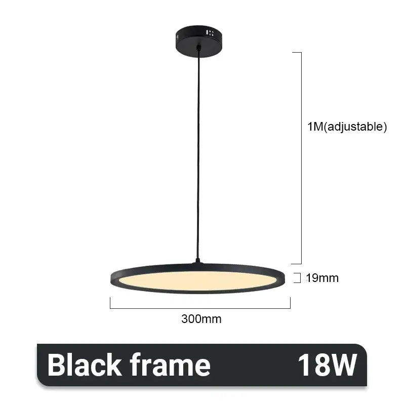 DecorBites™ Aluminum Pendant Light: Round LED Ceiling Lamp for Home, Hotel, Restaurant, Bar