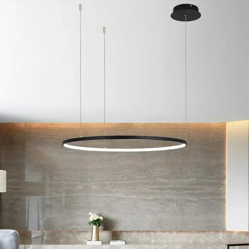 DecorBites™ Aluminum Rings LED Pendant Light in Living Room Bedroom Dining Room