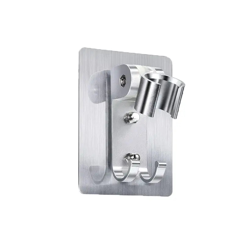 DecorBites™ Aluminum Showerhead Holder: Adjustable & Traceless Bathroom Accessory