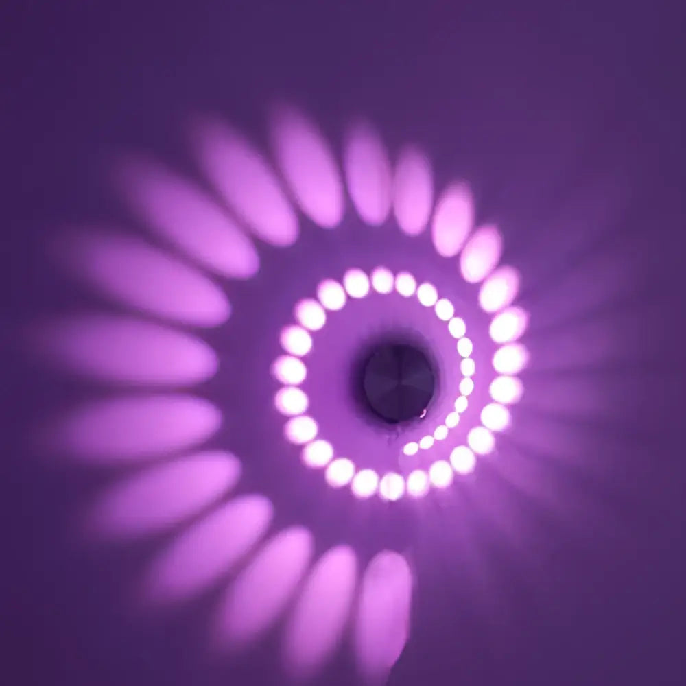 DecorBites™ Aluminum Spiral LED Wall Lamp for Bedroom and Living Room