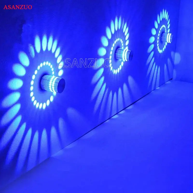 DecorBites™ Aluminum Spiral LED Wall Lamp for Bedroom and Living Room