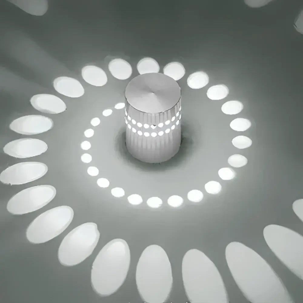 DecorBites™ Aluminum Spiral LED Wall Lamp for Bedroom and Living Room