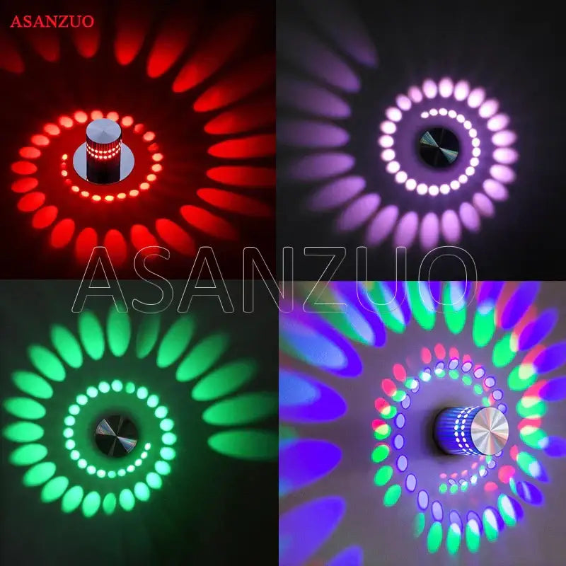 DecorBites™ Aluminum Spiral LED Wall Lamp for Bedroom and Living Room