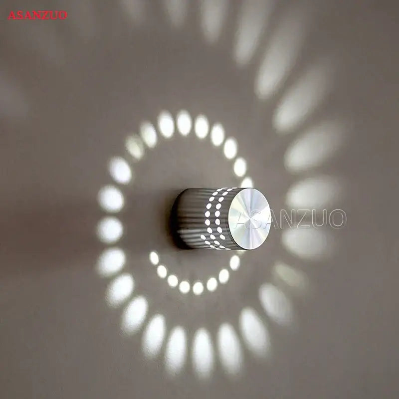 DecorBites™ Aluminum Spiral LED Wall Lamp for Bedroom and Living Room