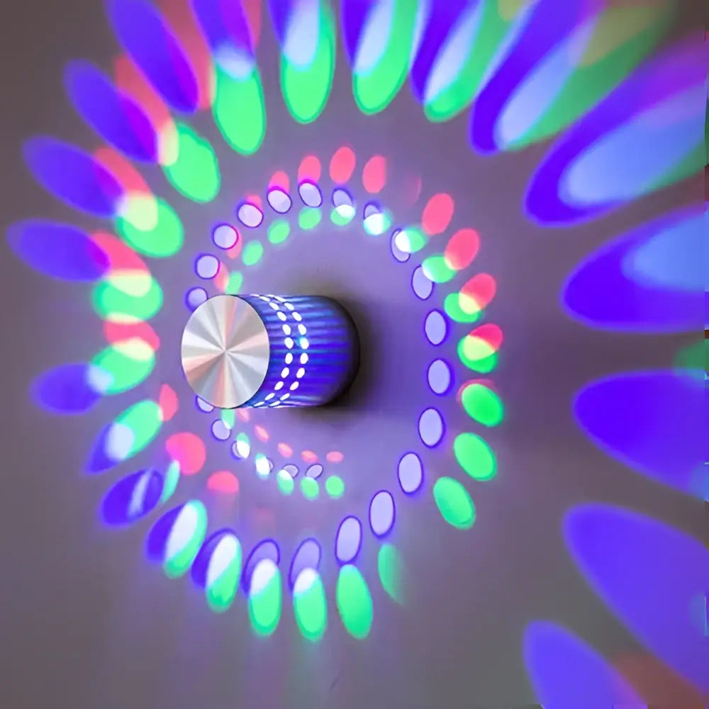 DecorBites™ Aluminum Spiral LED Wall Lamp for Bedroom and Living Room